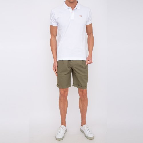 Мужские повседневные шорты LA MARTINA MAN COTTON LINEN BERMUDA COTTO VERDE