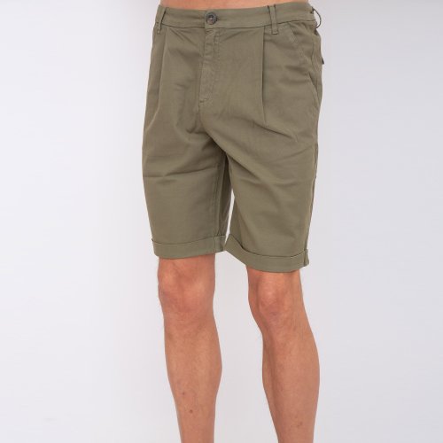 Мужские повседневные шорты LA MARTINA MAN COTTON LINEN BERMUDA COTTO VERDE
