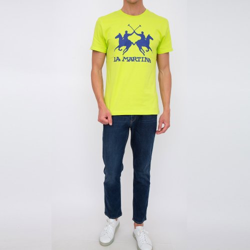 Чоловіча футболка LA MARTINA MAN T-SHIRT S/S JERSEY JERSEY VERDE
