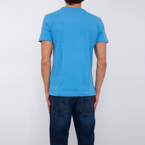 Мужская футболка LA MARTINA MAN T-SHIRT S/S JERSEY JERSEY AZZURRO
