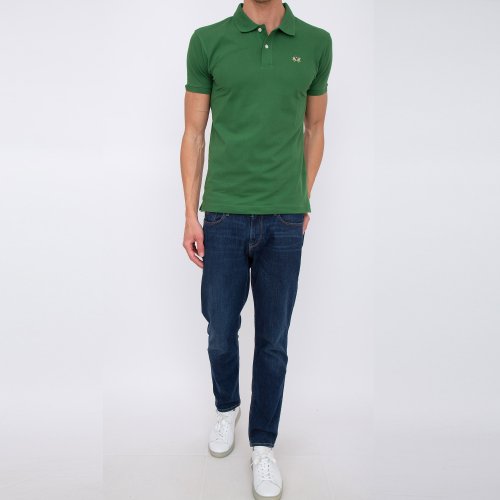Мужское поло LA MARTINA MAN POLO S/S PIQUET PIQUET STR VERDE