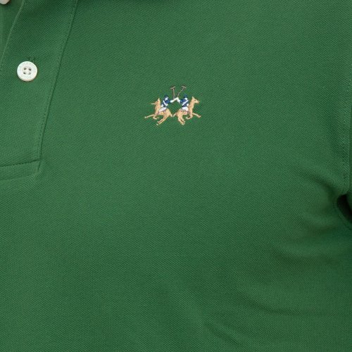 Мужское поло LA MARTINA MAN POLO S/S PIQUET PIQUET STR VERDE