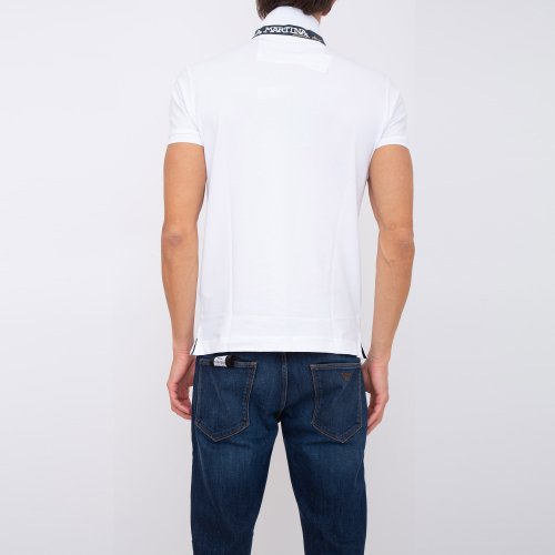 Чоловіче поло LA MARTINA MAN POLO S/S PIQUET PIQUET STR BIANCO