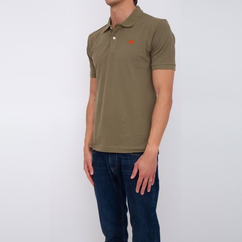 Чоловіче поло LA MARTINA MAN POLO S/S PIQUET STRETCH VERDE