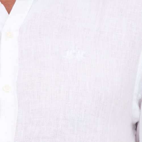 Мужская рубашка с длинным рукавом LA MARTINA  MAN SHIRT L/S LIGHT LINEN BIANCO
