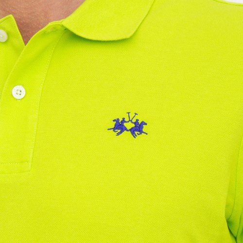Мужское поло LA MARTINA MAN POLO S/S SLEEVE 30/1 COTTO VERDE