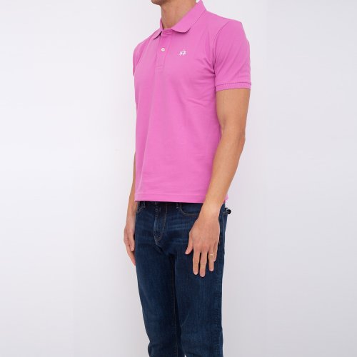 Мужское поло LA MARTINA MAN POLO S/S SLEEVE 30/1 COTTO ROSA