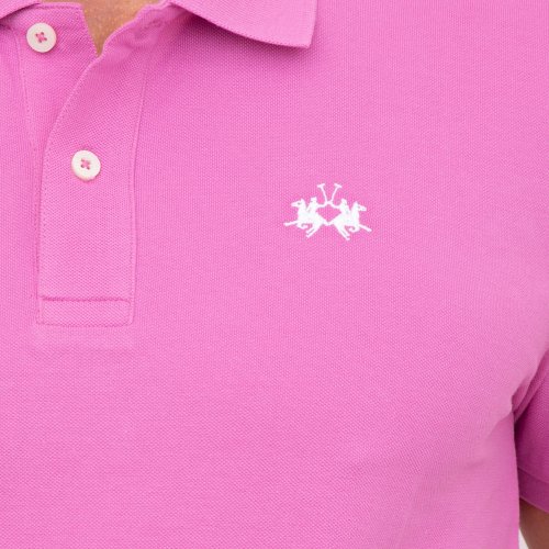 Мужское поло LA MARTINA MAN POLO S/S SLEEVE 30/1 COTTO ROSA