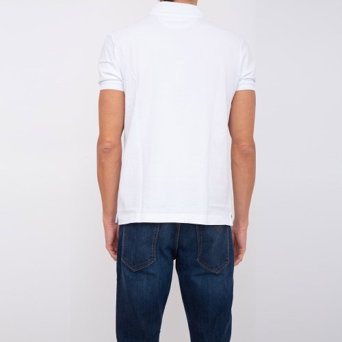 Мужское поло LA MARTINA MAN POLO S/S SLEEVE 30/1 COTTO BIANCO