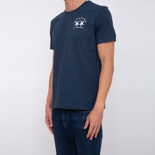 Мужская футболка LA MARTINA  MAN T-SHIRT S/S JERSEY BLU
