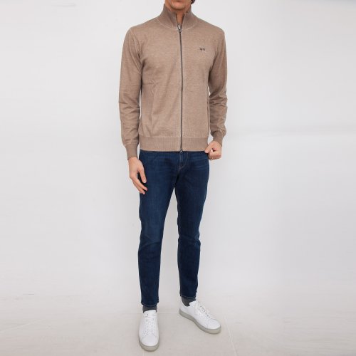 Чоловічий светр  LA MARTINA MAN TRICOT FULL ZIP LAMBSCOT BEIGE