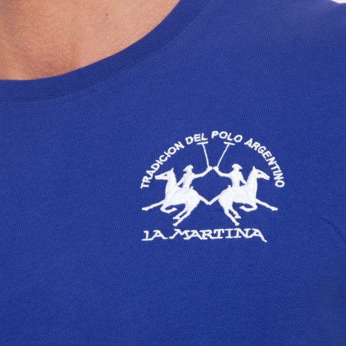 Чоловіча футболка LA MARTINA MAN T-SHIRT S/S JERSEY BLU