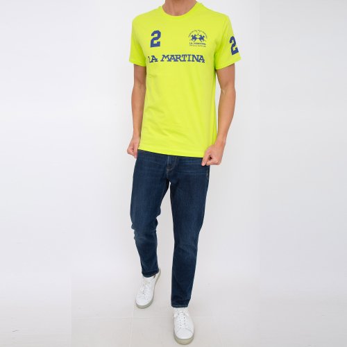 Мужская футболка LA MARTINA MAN T-SHIRT S/S JERSEY VERDE