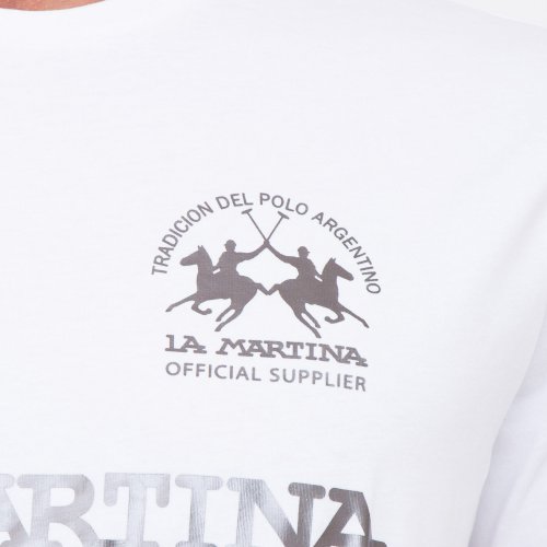 Мужская футболка LA MARTINA MAN T-SHIRT S/S JERSEY BIANCO