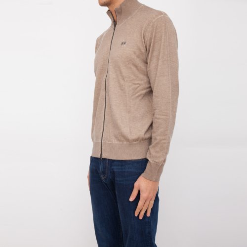 Чоловічий светр  LA MARTINA MAN TRICOT FULL ZIP LAMBSCOT BEIGE