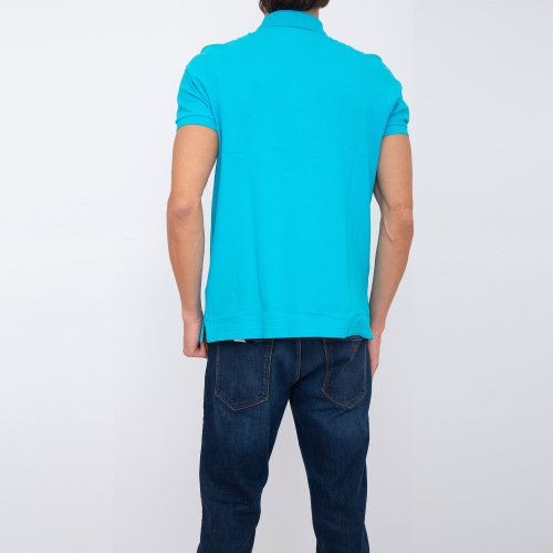 Мужское поло LA MARTINA MAN POLO S/S SLEEVE 30/1 COTTO AZZURRO