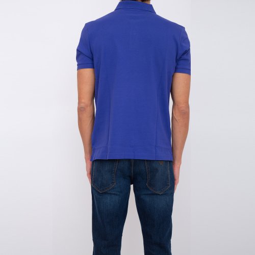 Чоловіче поло LA MARTINA MAN POLO S/S SLEEVE 30/1 COTTO BLU