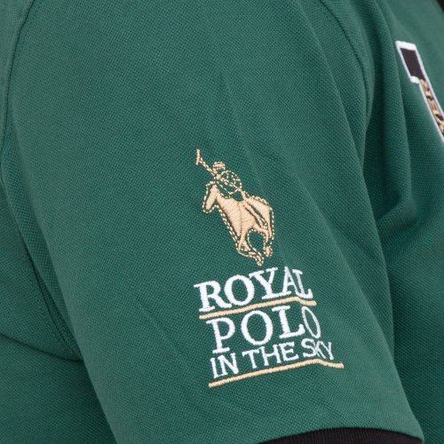 Мужское поло LA MARTINA MAN POLO S/S PIQUET STRETCH VERDE