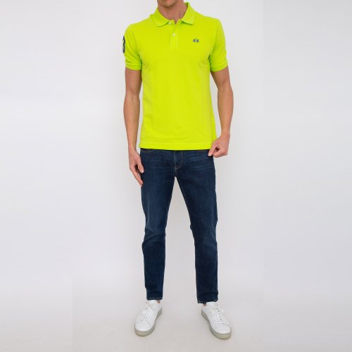 Чоловіче поло LA MARTINA MAN POLO S/S PIQUET STRETCH VERDE