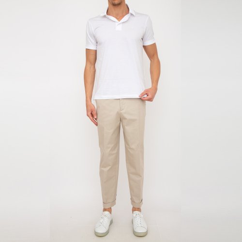 Чоловічі повсякденні штани ETRO PANTALONE FLAT FRONT C/RISVOLTO BEIGE