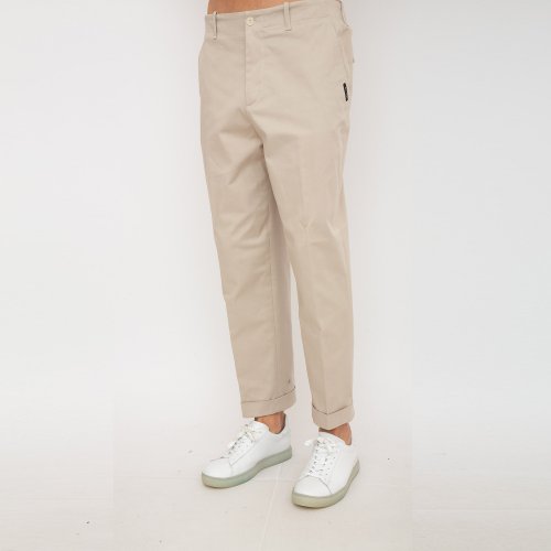 Чоловічі повсякденні штани ETRO PANTALONE FLAT FRONT C/RISVOLTO BEIGE
