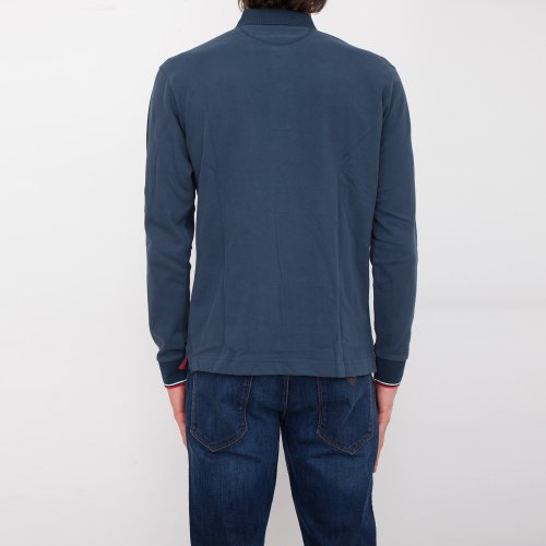 Чоловіче поло LA MARTINA MAN POLO S/S HEAVY JERSEY BLU