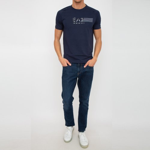 Мужская футболка  EA7 EMPORIO ARMANI T-SHIRT BLU