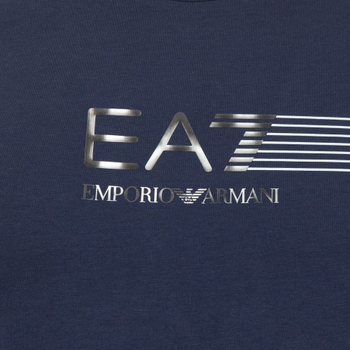 Мужская футболка  EA7 EMPORIO ARMANI T-SHIRT BLU