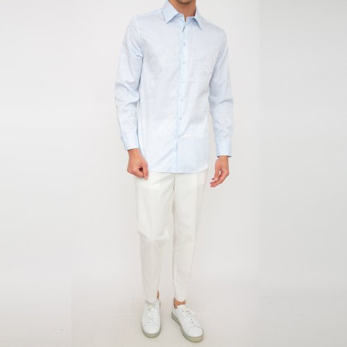 Мужская рубашка с длинным рукавом ETRO CAMICIA ROMA BLU