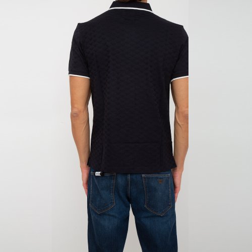 Мужское поло EMPORIO ARMANI POLO BLU