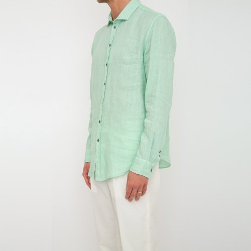 Чоловіча сорочка з довгим рукавом EMPORIO ARMANI SHIRT VERDE