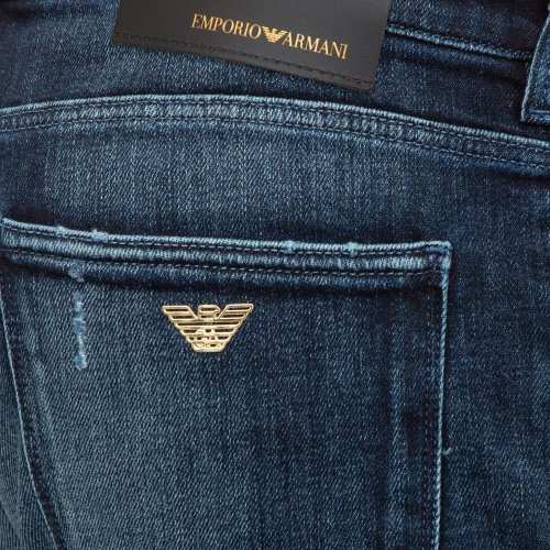 Чоловічі джинси EMPORIO ARMANI 5 TASCHE BLU DENIM