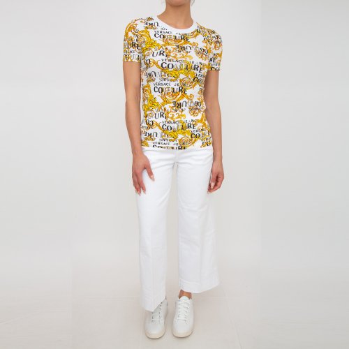 Женская футболка VERSACE JEANS COUTURE MAGLIETTA T-SHIRT (GENERICO) BIANCO