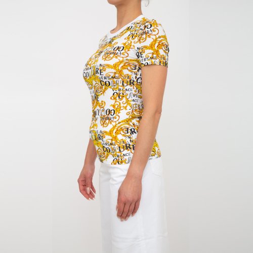 Женская футболка VERSACE JEANS COUTURE MAGLIETTA T-SHIRT (GENERICO) BIANCO