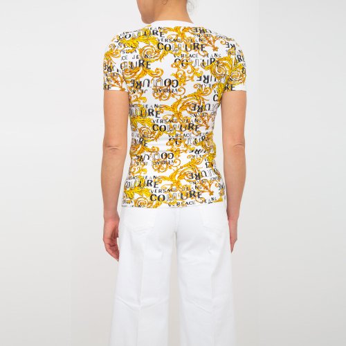 Женская футболка VERSACE JEANS COUTURE MAGLIETTA T-SHIRT (GENERICO) BIANCO