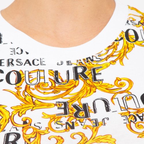 Женская футболка VERSACE JEANS COUTURE MAGLIETTA T-SHIRT (GENERICO) BIANCO