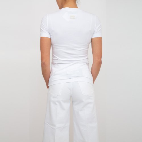 Жіноча футболка VERSACE JEANS COUTURE MAGLIETTA T-SHIRT SERIGRAFICHE BIANCO