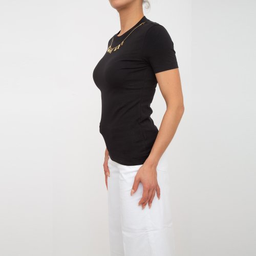 Жіноча футболка VERSACE JEANS COUTURE MAGLIETTA T-SHIRT SERIGRAFICHE NERO