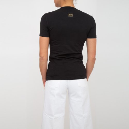 Жіноча футболка VERSACE JEANS COUTURE MAGLIETTA T-SHIRT SERIGRAFICHE NERO