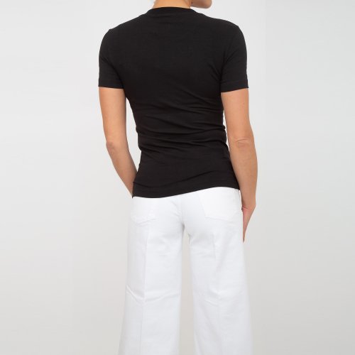 Жіноча футболка VERSACE JEANS COUTURE MAGLIETTA T-SHIRT SERIGRAFICHE NERO