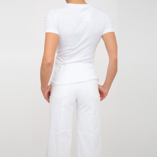 Жіноча футболка VERSACE JEANS COUTURE MAGLIETTA T-SHIRT SERIGRAFICHE BIANCO
