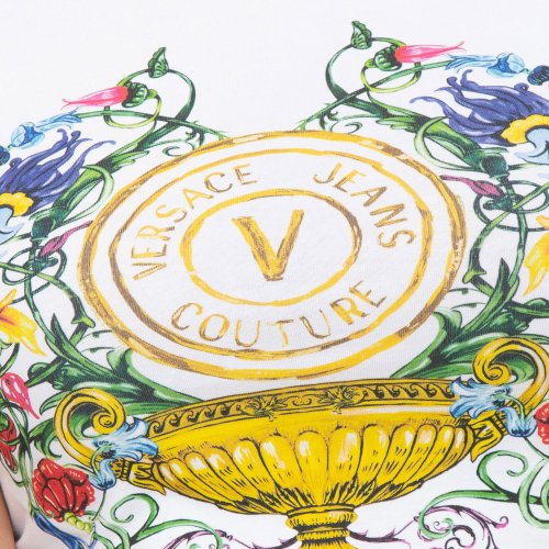 Жіноча футболка VERSACE JEANS COUTURE MAGLIETTA T-SHIRT SERIGRAFICHE BIANCO