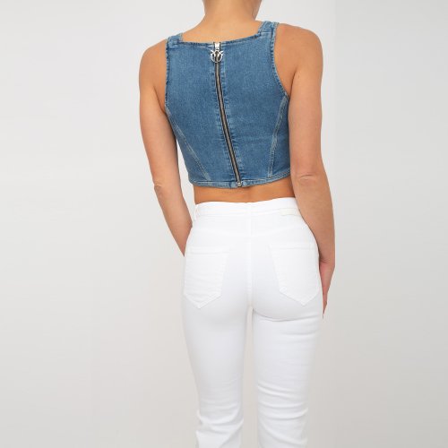 Жіночий топік PINKO Top BLU DENIM