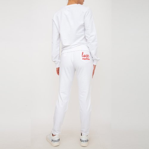 Женский спортивный костюм LOVE MOSCHINO TUTA DA GINNASTICA BIANCO