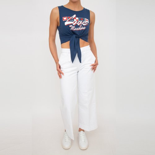 Женский топик LOVE MOSCHINO TOP BLU