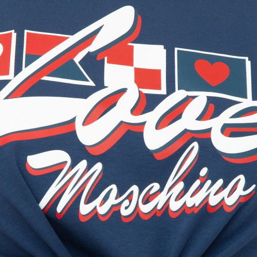 Женский топик LOVE MOSCHINO TOP BLU