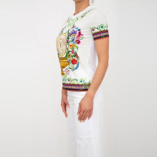Женская футболка VERSACE JEANS COUTURE  MAGLIETTA T-SHIRT (GENERICO) BIANCO
