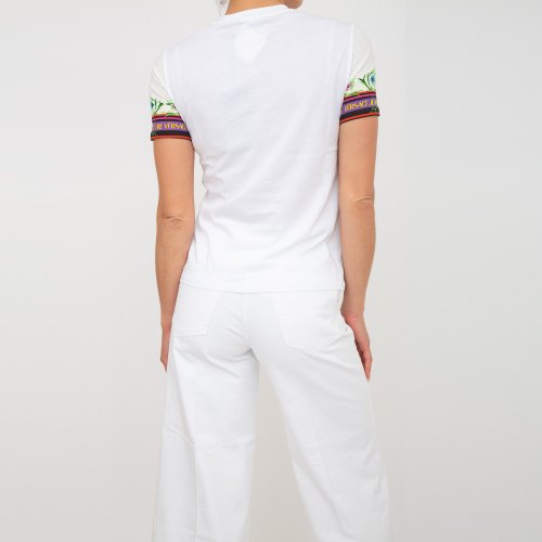 Женская футболка VERSACE JEANS COUTURE  MAGLIETTA T-SHIRT (GENERICO) BIANCO
