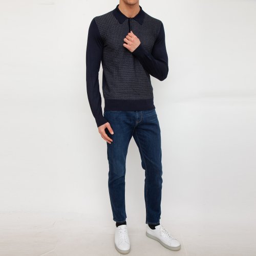 Мужское поло BRIONI POLO BLU