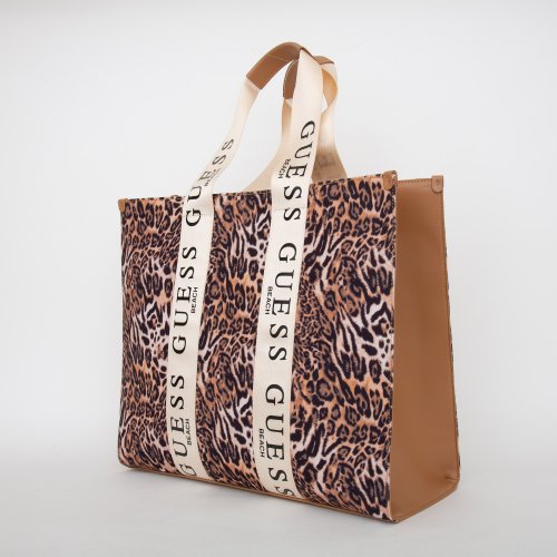 Жіноча сумка з ручками GUESS JEANS WOMAN BEACHWR ACCESSACCESSORIES ANIMALIER